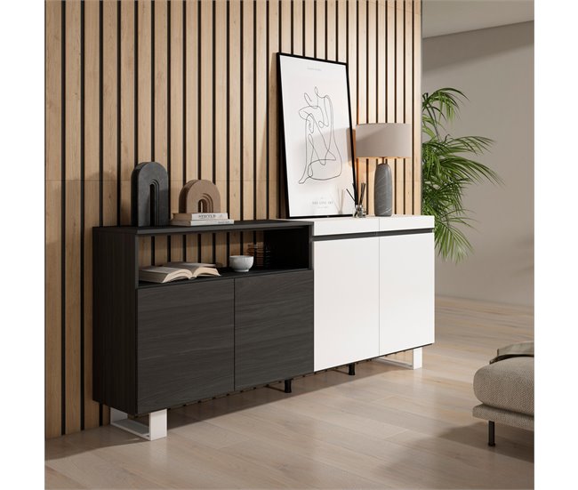 Aparadores para sala Branco/ Preto