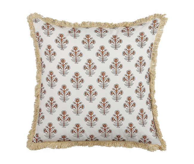 Beliani Almofada decorativa OMORIKA Bege