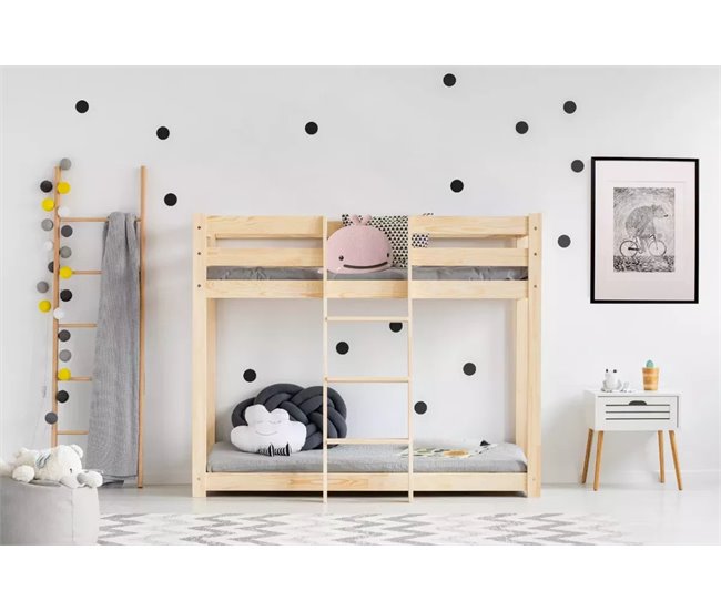 Beliche infantil de madeira CLP Mila 90x140 Natural