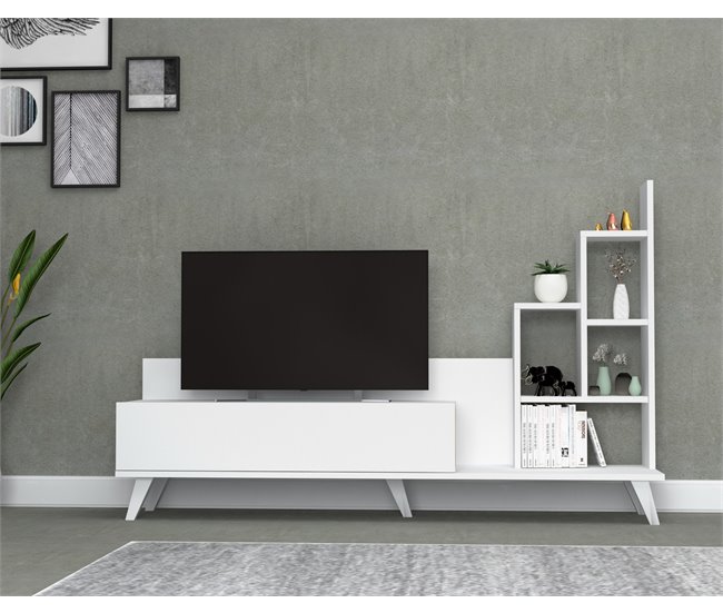 Móvel de TV BINGO branco com sapateiro Branco