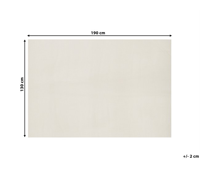 Beliani Alfombra antideslizante BALAD 130x190 Branco
