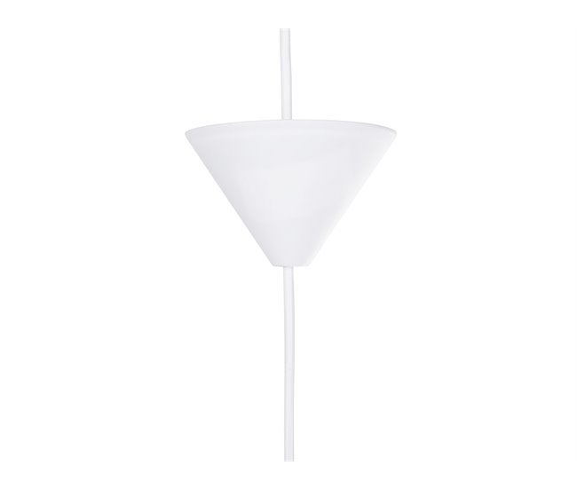 Beliani Candeeiro de tecto KALLAR Branco