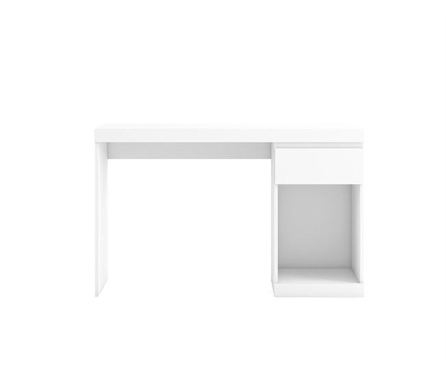 Secretária de escritório BORO 1 gaveta branco Branco