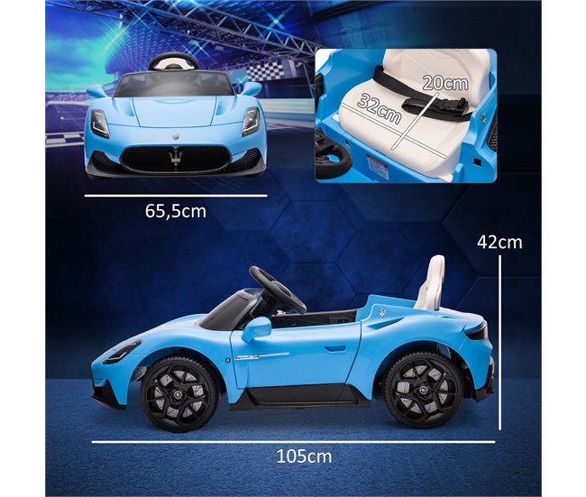 Carro Elétrico para Crianças Plástico e Metal AIYAPLAY Azul