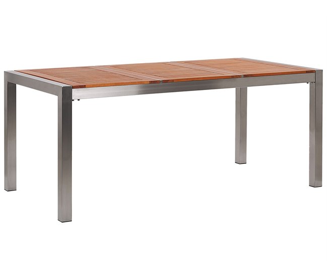 Beliani Mesa de refeição GROSSETO 90x180 Castanho