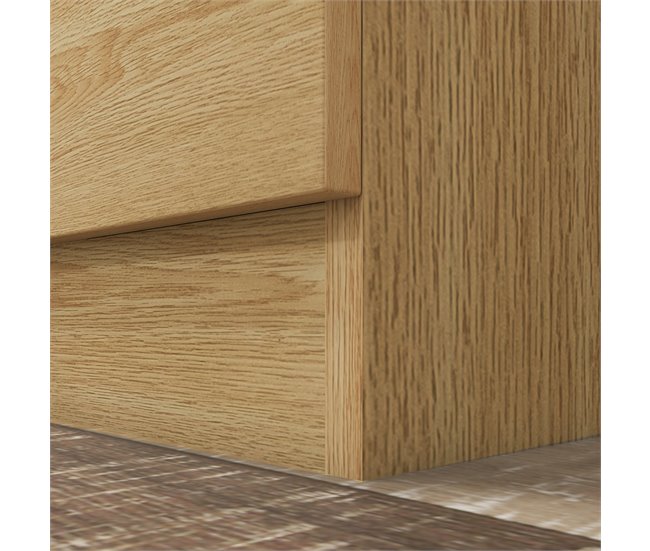 Armário de Cozinha Melamina de Madeira HOMCOM, casa - cozinha Castanho