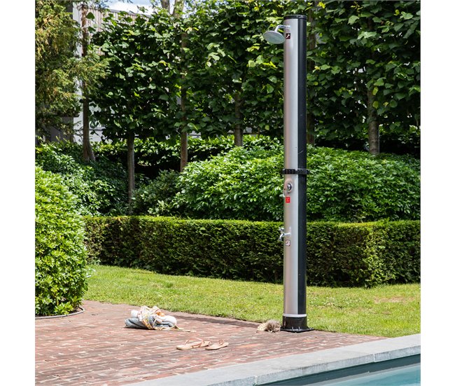 Chuveiro solar FIDGI Branco/ Preto