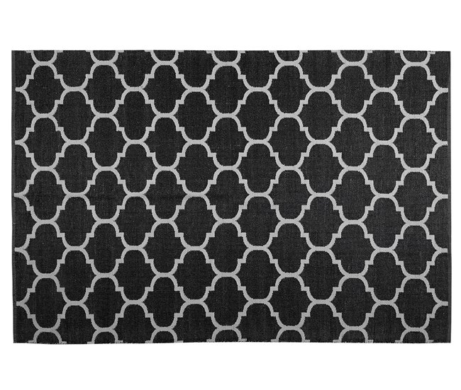 Beliani Alfombra de exterior ALADANA 140x200 Preto