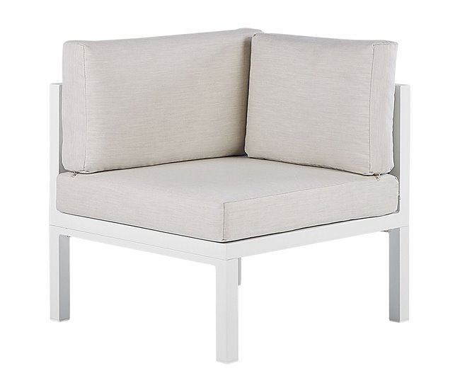 Beliani Conjunto de jardín BORELLO Branco