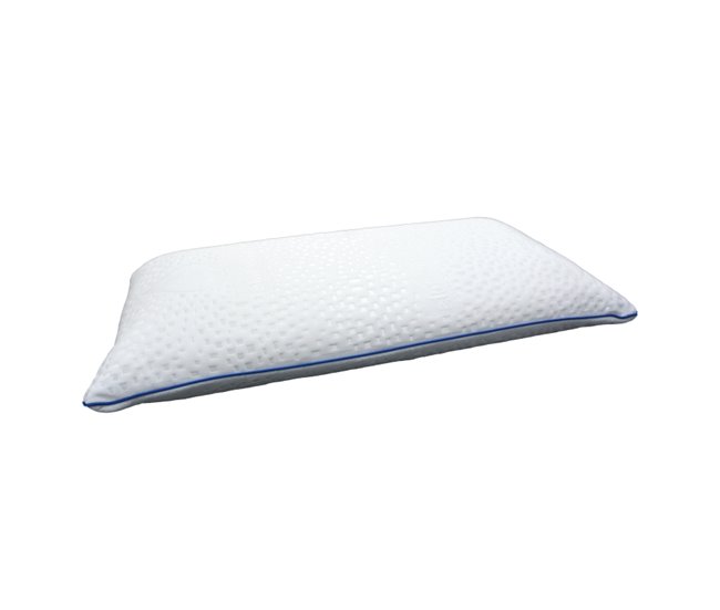 Almofada BELLADREAMS de Núcleo Visco Elástica 150x40 Branco/ Azul