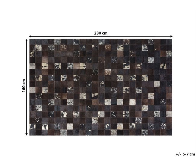 Beliani Pelos curtos BANDIRMA 160x230 Castanho