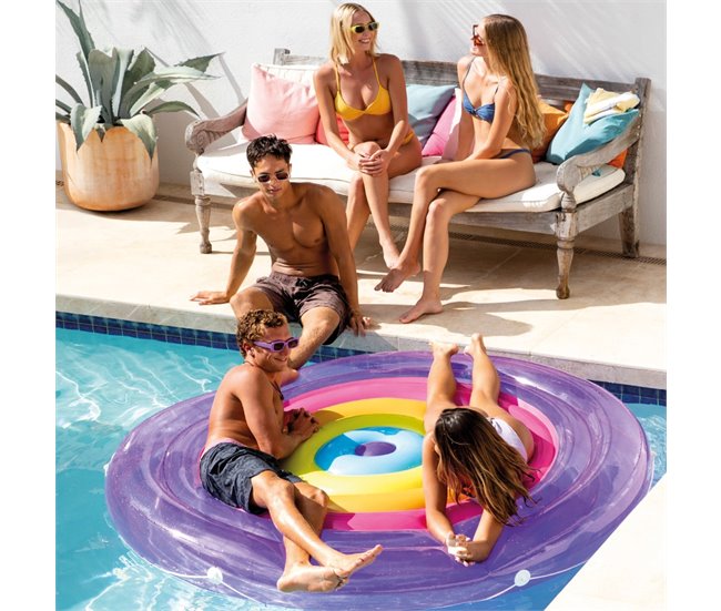 Tapete inflável arco-íris INTEX Multicor