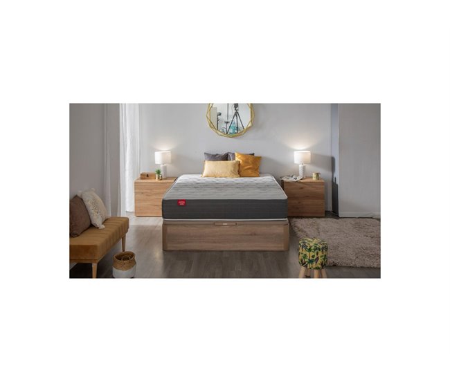 Colchão DREAMLIGHT 8K PIKOLIN de molas de fio contínuo Normablock + sommier grátis Pikolin color branco 