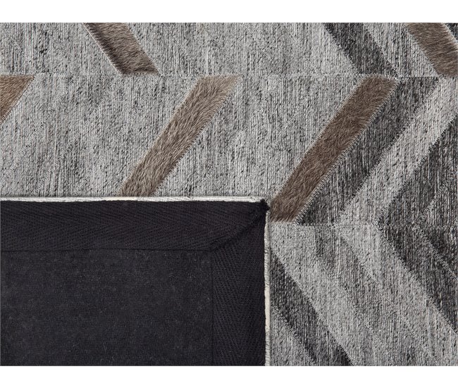 Beliani Pelos curtos ARKUM 140x200 Cinza Escuro
