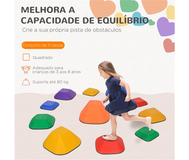 Jogo de Equilíbrio para Crianças PP e TPR AIYAPLAY Multicor