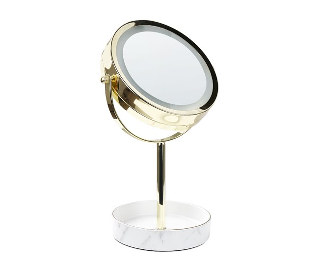 Beliani Espelho de maquilhagem SAVOIE 20x15 Branco