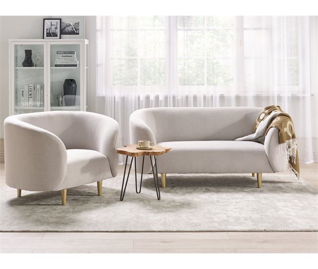 Beliani Poltrona LOEN Bege