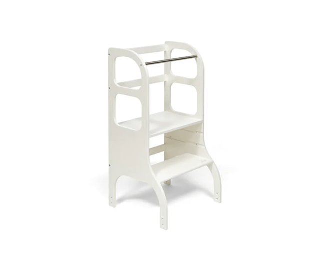 Torre de aprendizagem montessori ajustável em altura step up