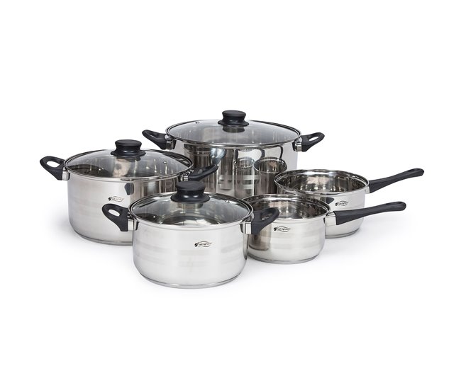 Bateria de cozinha de 8 peças Multicor