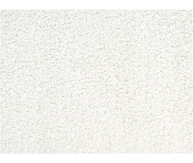 Beliani Sofá de 3 lugares Bouclé ALLA Branco/ Bege