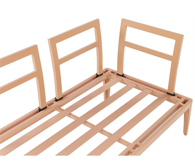 Beliani Conjunto lounge RIMA III Cinza