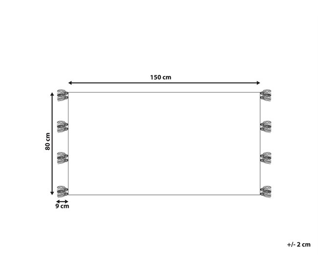 Beliani Kilim KAGHTSRASHEN 80x150 Multicor