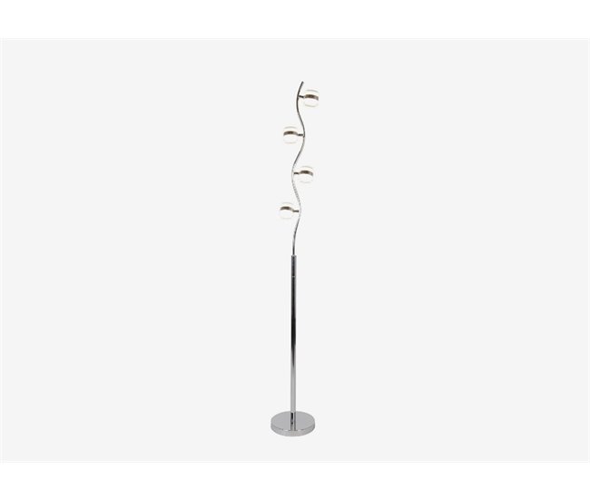 Candeiro de pé BRANCH led marca CONFORAMA 175cm Cromada