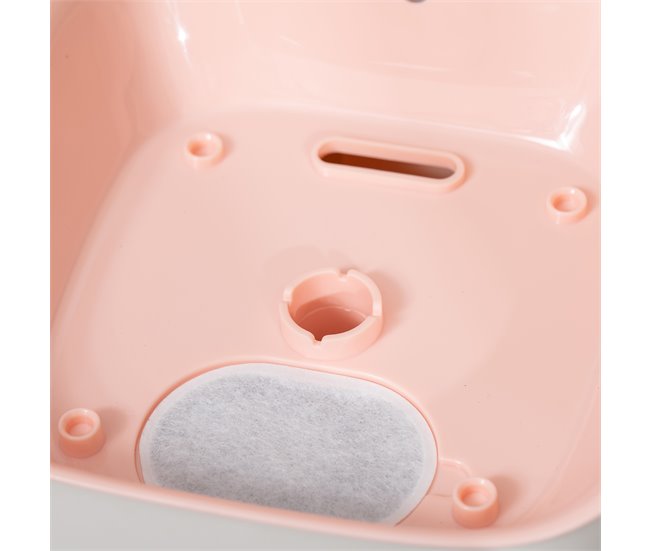Fonte de Água para Gatos ABS PawHut Rosa