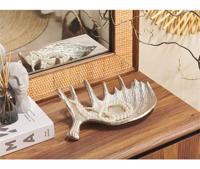 Beliani Prato decorativo CARTHAGE Cinza