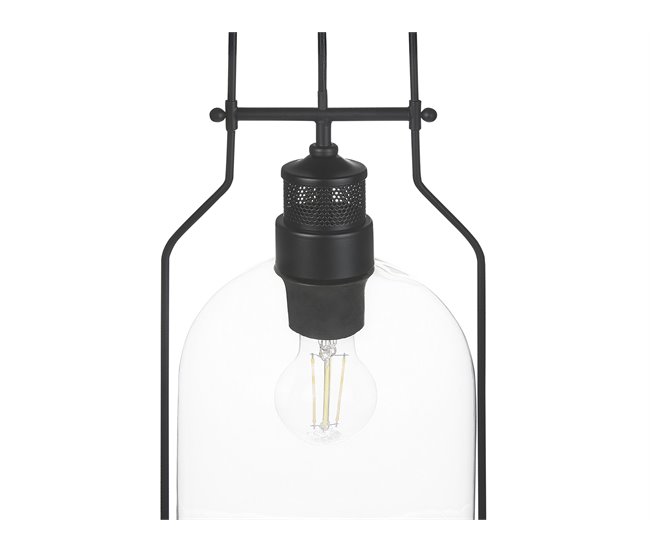 Beliani Candeeiro de tecto BASHILO Preto