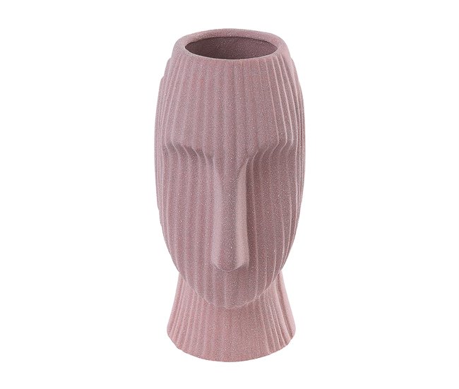 Beliani Jarro de flores PALLINI Rosa Talco