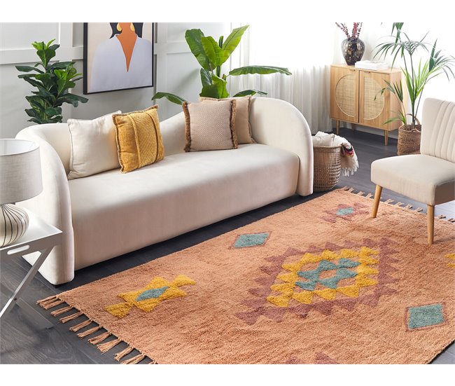 Beliani Pelos curtos IGDIR 160x230 Laranja