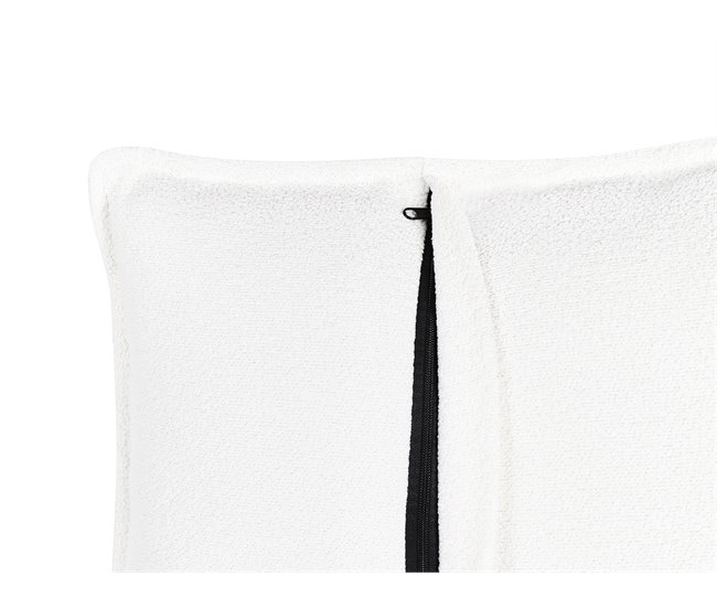 Beliani Sofá de 2 lugares Bouclé HOBRO Branco