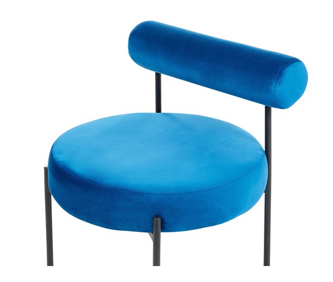 Beliani Poltrona ALPHA Azul Marino
