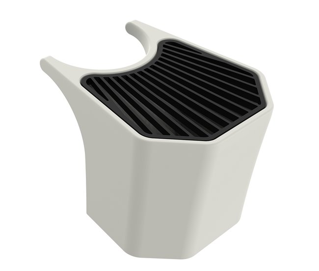 KIT TRITONO SINADO Fonte exterior com balde de 5 litros de polietileno, Branco Branco