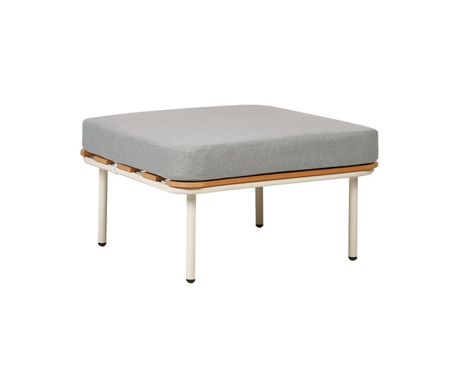 Beliani Cadeira de jardim SENISE Branco/cinza