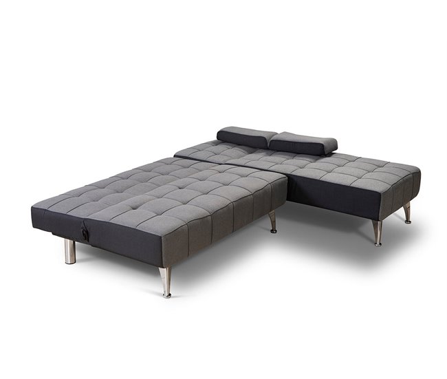 Sofá-cama Chaise Longue XS Cinza