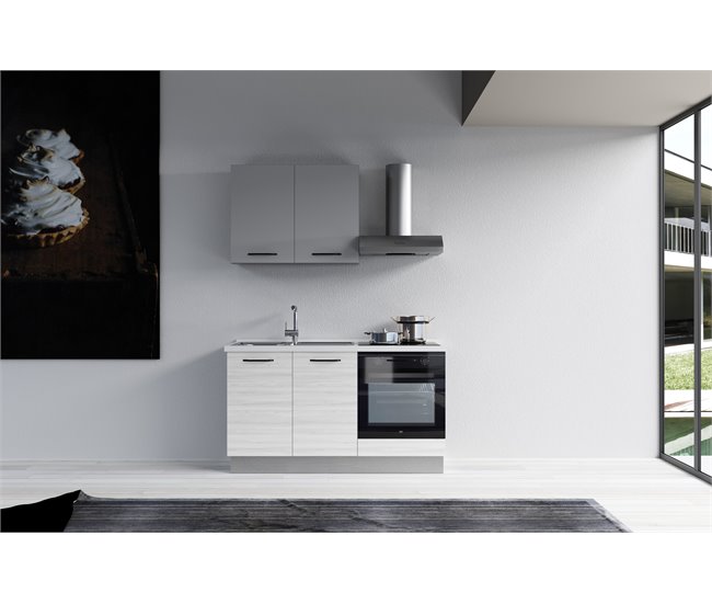 Cozinha GILDA 2.0 Esquerda Branco/cinza