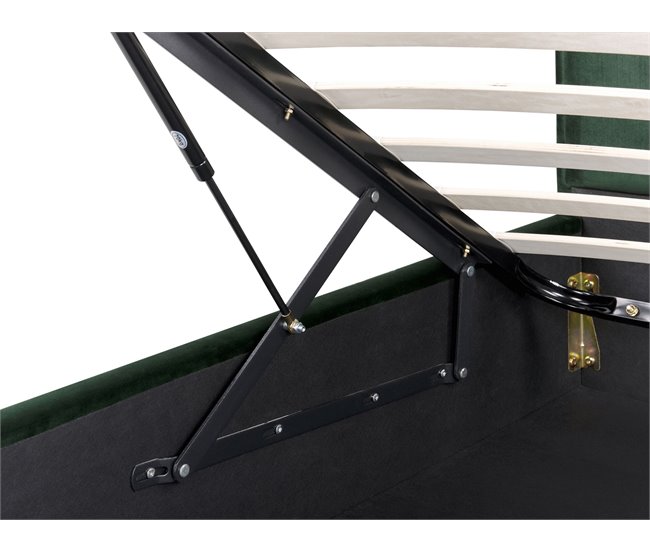 Beliani Cama baú Veludo SEZANNE 150x215 Cinza