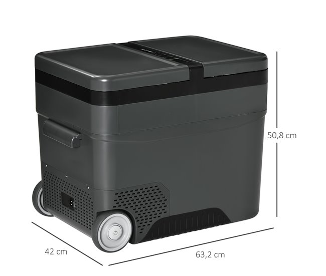 Geleira Portátil Outsunny C00-029V91 Cinza