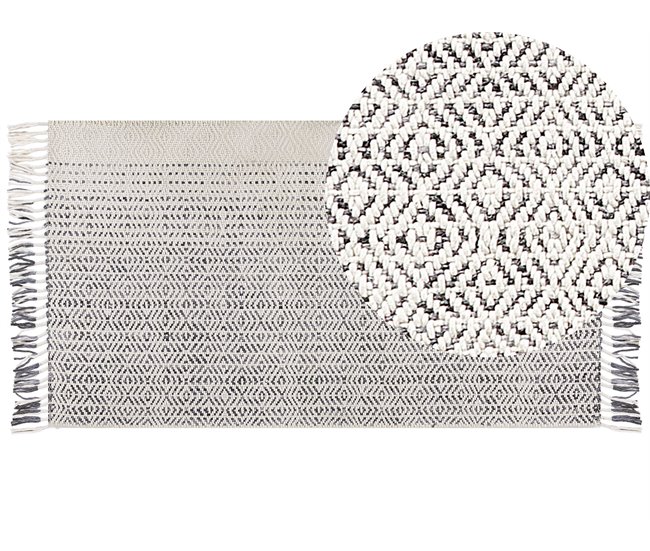 Beliani Pelos curtos OMERLI 80x150 Branco