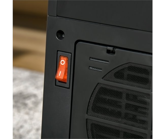 Aquecedor Elétrico HOMCOM 820-280V90 Preto