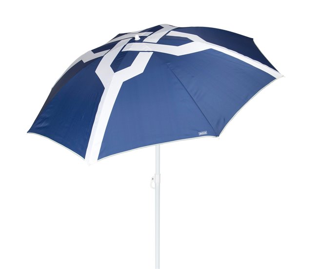 Aktive Guarda-sol de praia 8 hastes inclinável Azul