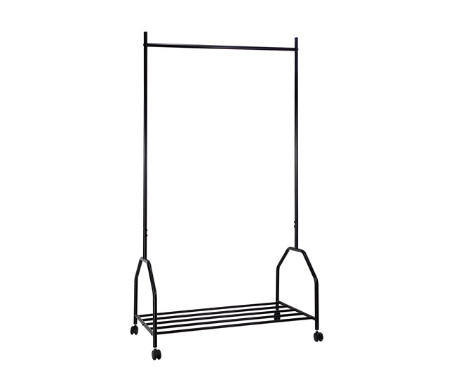 Cabide de roupa SPACE metal 158x85x45cm Preto