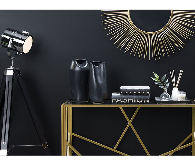 Beliani Jarro decorativo APAMEA Preto