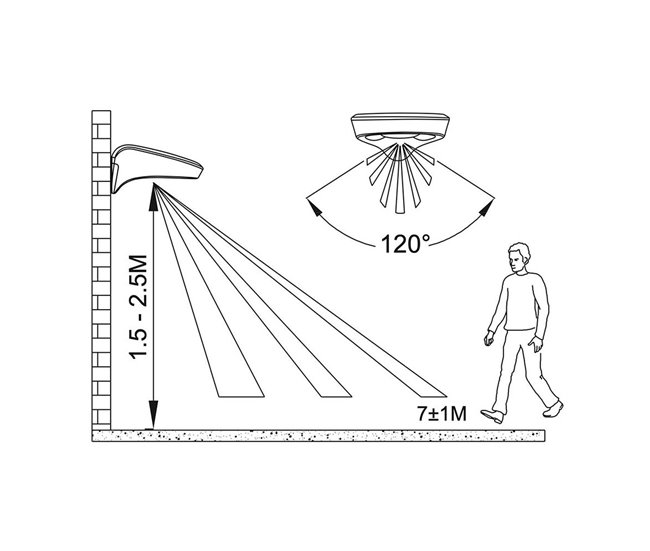 Aplique LED 31852 Preto