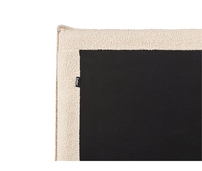 Beliani Cama baú Bouclé LAVAUR 203x220 Bege