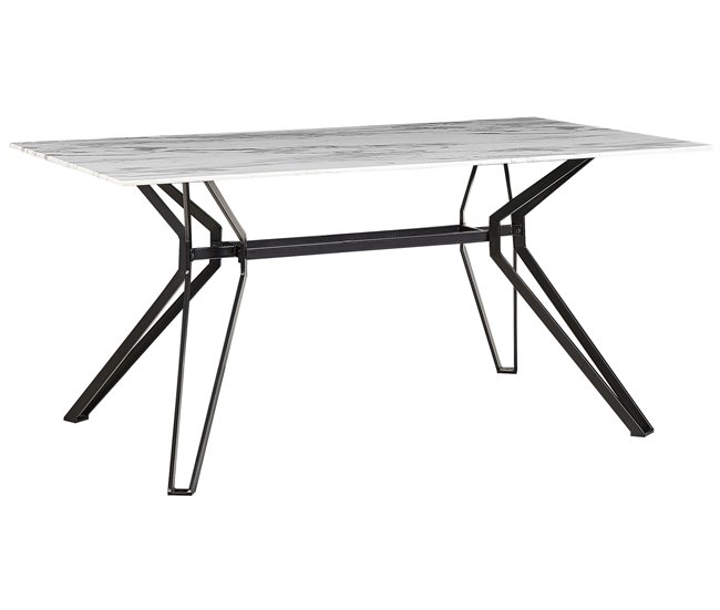 Beliani Mesa de centro AVOCA 90x160 Branco