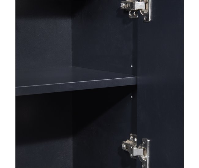 Aparador, portas, móveis de sala de jantar, sala de jantar 120 Preto
