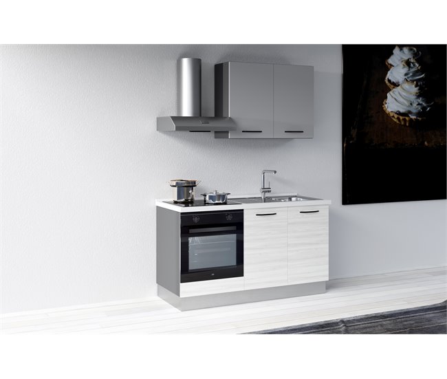 Cozinha GILDA 2.0 Direita Branco/cinza